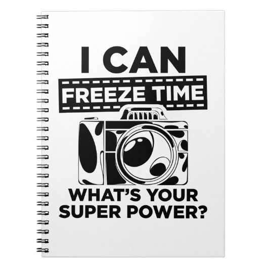 フォトグラフィー |フォトグラファーのカメラカメラマン ノートブック (正面)