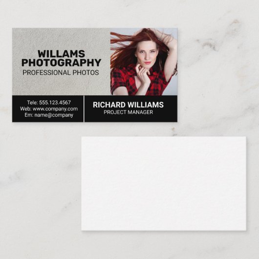 フォトグラフィー | モデル写真 名刺 (正面/裏面)