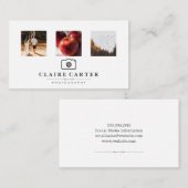 フォトグラフィー | 写真カメラロゴ 名刺 (正面/裏面)