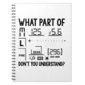 フォトグラフィー |写真家の写真、ギフト ノートブック (正面)