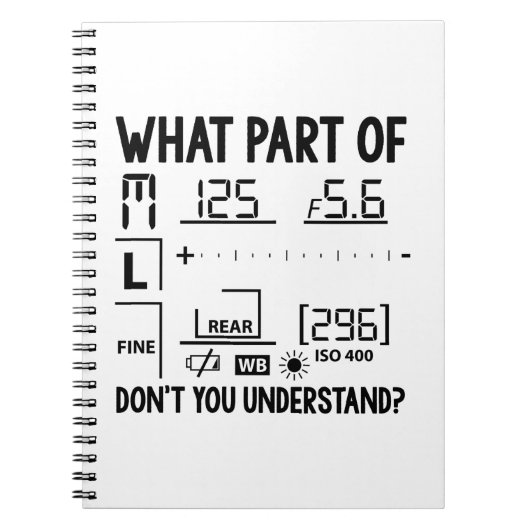 フォトグラフィー |写真家の写真、ギフト ノートブック (正面)