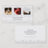 フォトグラフィー |写真家ポートフォリオ |ダマスク 名刺 (正面/裏面)