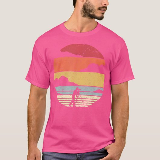 フォトグラフィーTシャツ。レトロスタイルの写真家 Tシャツ (正面)
