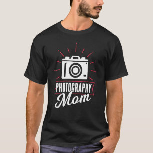 フォトグラフママカメラフォトグラファー撮影Mo Tシャツ