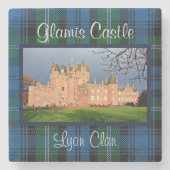 フォトグラミーキャッスルスコットランド – リヨンファミリー伝統 ストーンコースター (正面)