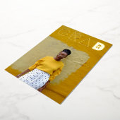 フォトグラモダンード文字金箔卒業 箔招待状 (回転した状態)