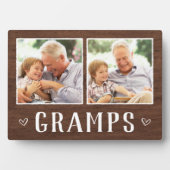 フォトグランプ素朴スおじいちゃん2枚 フォトプラーク (正面)