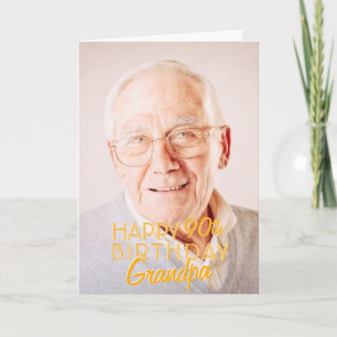 フォトグランモダンパハッピーバースデーグリーティング カード