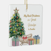フォトグラン素晴らしパ初めてのクリスマスズツリーアンドクリブ セラミックオーナメント (右)