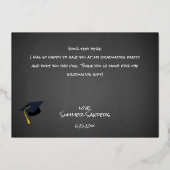 フォトグラードハット&シャルボードHフォイルサンキューカード 箔招待状 (裏面)