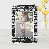 フォトグラードブラックカードとホワイトカード カード (黄色い花)