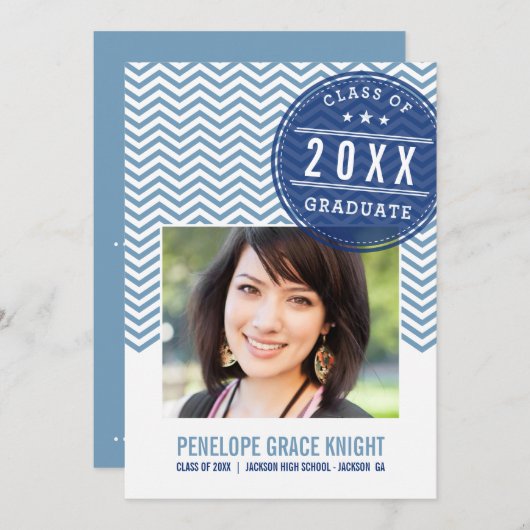 フォトグラード招待状はっきりしたシブロン石板ブ王室のルー 招待状 (正面/裏面)