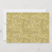 フォトグリッターホース誕生日招待状 招待状 (裏面)