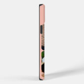 フォトグリッド4写真名またはイニシャルオレンジ Case-Mate iPhoneケース (裏面 / 右)