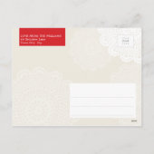 フォトグリーティングかわいらしはがき暖かい願い青 シーズンポストカード (裏面)