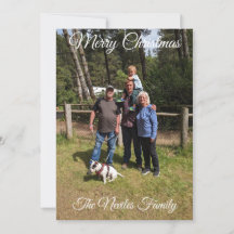フォトグリーティングカード メリークリスマス カスタマイズ 