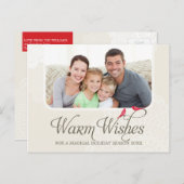 フォトグリーティングポストカード：：暖かい願い1 シーズンポストカード (正面/裏面)