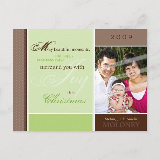 フォトグリーティングポストカ感動的キ:: joy 3 シーズンポストカード (正面)