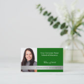 フォトグリーン卒業ネットフォーマルワーク学生 コーリングカード (スタンド正面)