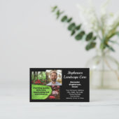 フォトグリーン造園業気に業 名刺 (スタンド正面)