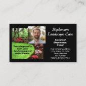 フォトグリーン造園業気に業 名刺 (正面)