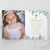 フォトグリーン ファーストコミュニオン サンキューカード (内部)