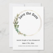 フォトグリ葉ーン招待状の保存 招待状 (正面)