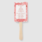 フォトグルーヴィモダンピンクデイジー結婚ズ ハンドファン (裏面)