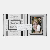 フォトグレイ得ブラックを追加 デスクマット (キーボード&マウス)