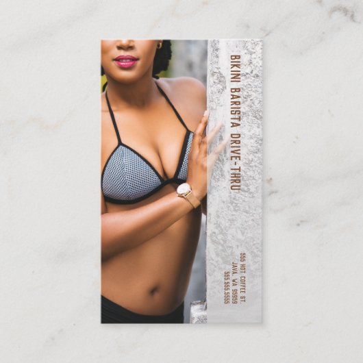 フォトグレービキニバリスタドライブスルーコーヒー ロイヤリティカード (正面)