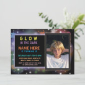 フォトグローインザダーク誕生日招待状 招待状 (スタンド正面)
