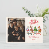 フォトグースマおもしろいスメリークリスマス シーズンカード (スタンド正面)