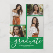 フォトグ数々のリーン卒業パーティー招待状 ポストカード (正面)