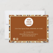 フォトグ素朴リッドネイルサロン注文サンキューカード サンキューカード (裏面)