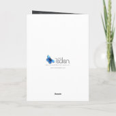 フォトグ結婚リーンの中にペリドットの記念日 カード (裏面)