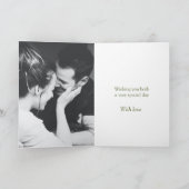 フォトグ結婚リーンの中にペリドットの記念日 カード (内部)