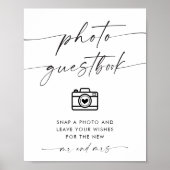 フォトゲストブックのサイン、フォトゲストブックの結婚サイン ポスター (正面)