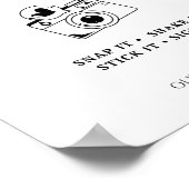 フォトゲストブックエレガントなウェディングサイン ポスター (角)