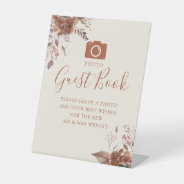 フォトゲストブックオータム秋の結婚式 台座サイン
