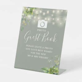 フォトゲストブックグリーナリーサージグリーン結婚ズ 台座サイン