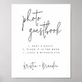 フォトゲストブックサインテンプレート、フォトゲストブック ポスター (正面)