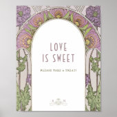 フォトゲストブックサインヴィンテージアールヌーボーバイミュシャ ポスター (正面)