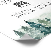 フォトゲストブックサイン森の松 ポスター (角)