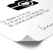 フォトゲストブックサイン結婚のフォトゲストブック ポスター (角)