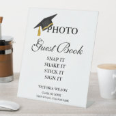 フォトゲストブックサイン、卒業写真ゲストブック 台座サイン (インサイチュ)