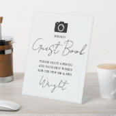 フォトゲストブックスクリプト(白黒結婚) 台座サイン (インサイチュ)