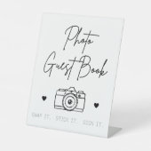 フォトゲストブックペデスタルサイン 台座サイン (正面)