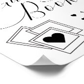 フォトゲストブック書道台本結婚のサイン ポスター (角)