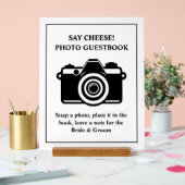 フォトゲストブック結婚のアクリル記号 アクリルサイン (ウェディング)