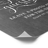 フォトゲストブック結婚シャルボード標識 ポスター (角)